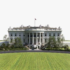 3D White House Main Building